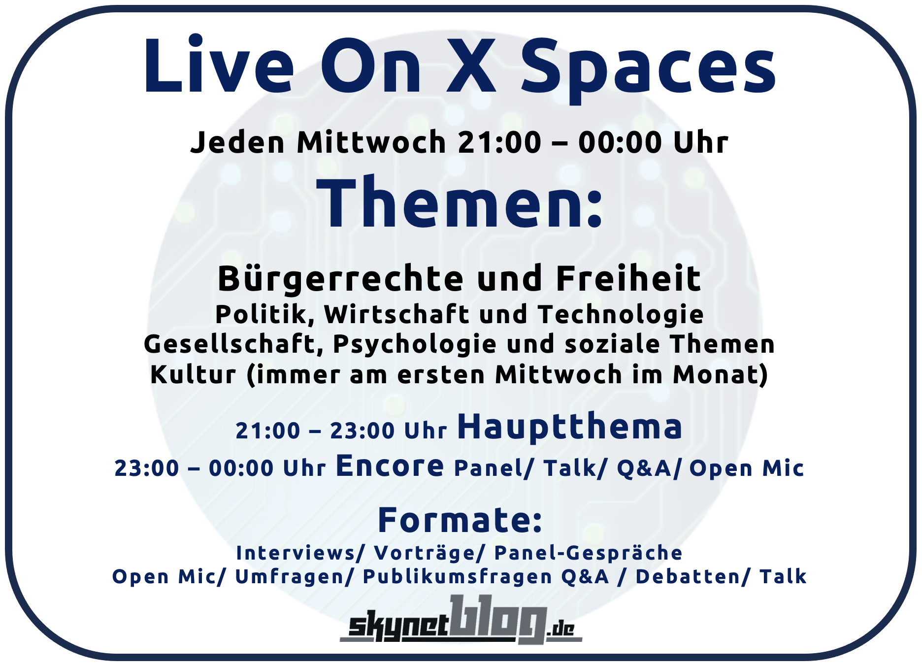 skynetblog.de - X Spaces